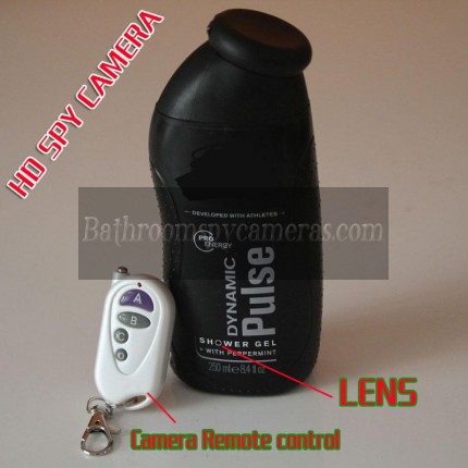 Shower Gel Bottle Spy Camera 1080P Motion Detection 32GB Super Low Light (Free-shipping Worldwide)